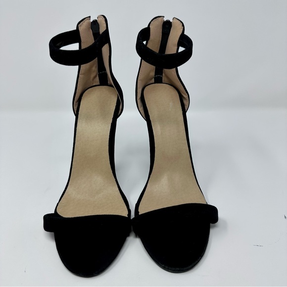 Black Velvet Strap On High Heel dress Shoes NWOT. Never worn. - Picture 1 of 5